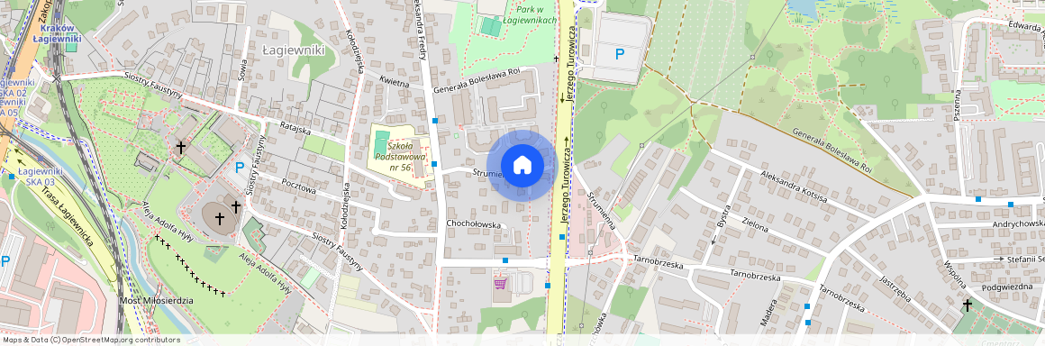 Łagiewniki, Strumienna, Kraków