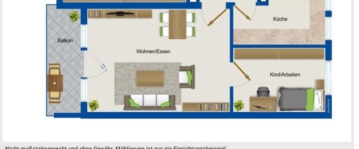 Moderne 3-Zimmer-Wohnung in Nürnberg | 1. OG | Sofort frei - Foto 1