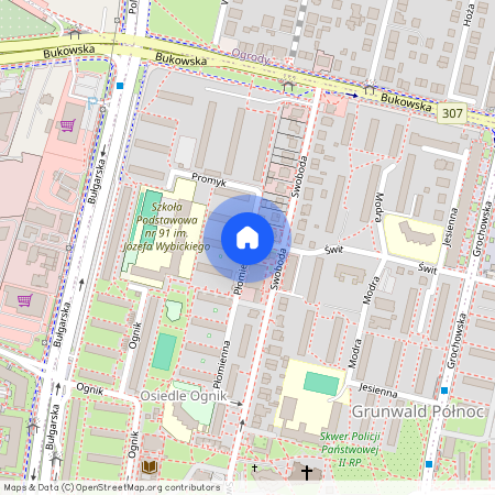 Płomienna, Poznań, Grunwald