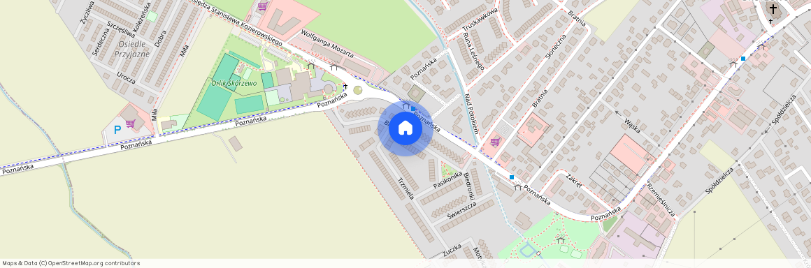 ul. Biedronki, Skórzewo, Dopiewo, poznański, wielkopolskie