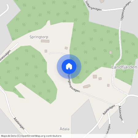 Springtorpsvägen, Landfjärden