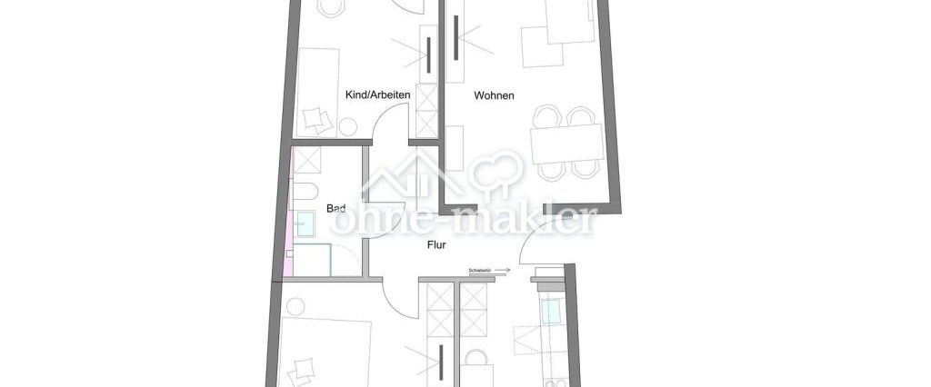 helle 3 Zimmerwohnung - Photo 1