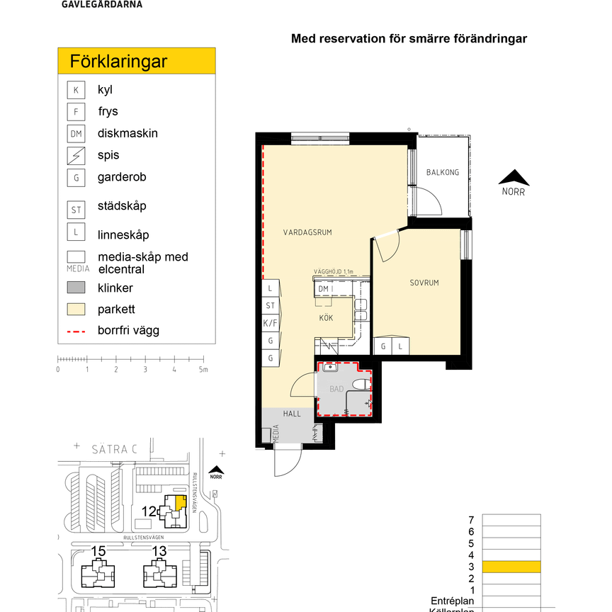 Rullstensvägen 12, våning 3 - Foto 1