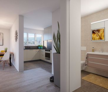 "Moderne 2-Zimmer-Wohnung mit Balkon und Aussicht in Zürich Altstet... - Photo 6