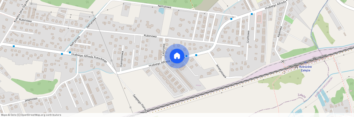 ul. hr. Alfreda Potockiego, Załęże, Rzeszów, podkarpackie