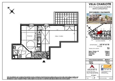 Appartement 2 pièces à louer - Bourg de Carquefou - 46.72m² - Photo 3