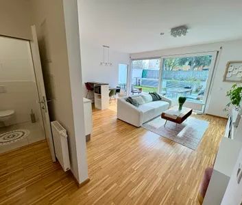 Möblierte 2-Zimmer-Gartenwohnung mit Terrasse - ruhig, U1-Nähe, Alte Donau - Foto 2