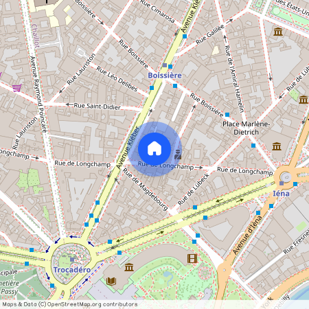 Appartement à louer villa de Longchamp, Paris 16ème