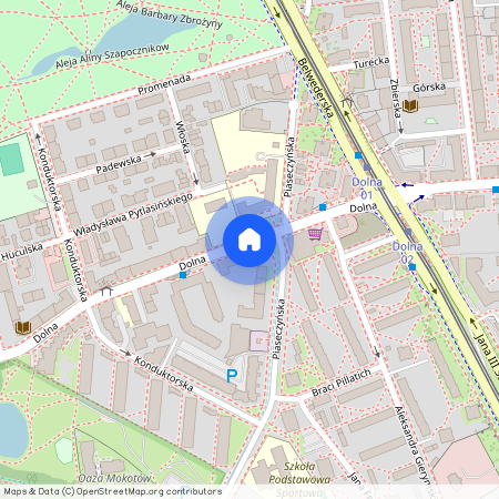 ul. Dolna, Sielce, Mokotów, Warszawa, mazowieckie