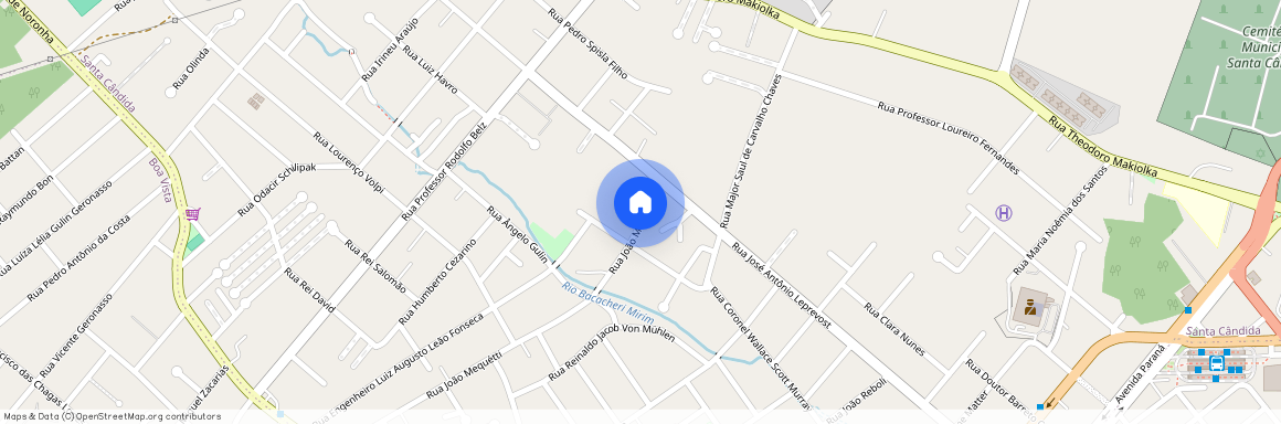 Rua João Mequetti, 759 - 82.640-360 - Santa Cândida - Curitiba