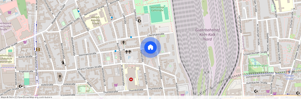 Steinmetzstr. 30, 51103 Köln OT Kalk