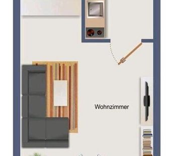 Sozialvermietung, Singleapparment, 45478 Mülheim Speldorf - Foto 1