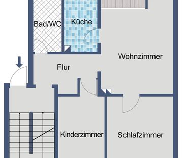 Ruhiges Wohnen in Frankfurt-Bergen - 3-Zimmer-Wohnung mit Balkon - Photo 1