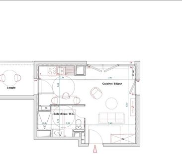 Location Appartement 1 pièce 32m² BORDEAUX 33100 - Photo 3