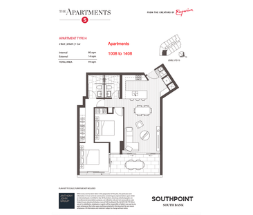 BREAK LEASE – FULLY FURNISHED 2 BEDROOM APARTMENT IN SOUTH BRISBANE - Photo 6