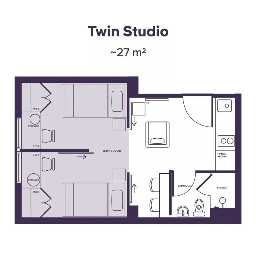Twin Studio High Floor - Photo 1