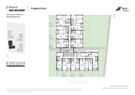 53,49qm 2Zi O-Gartenwohnung,Erstbezug, Ökologische Bauweise - Foto 5