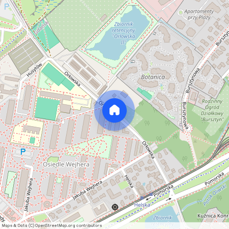 ul. Orłowska, Jelitkowo, Gdańsk, pomorskie