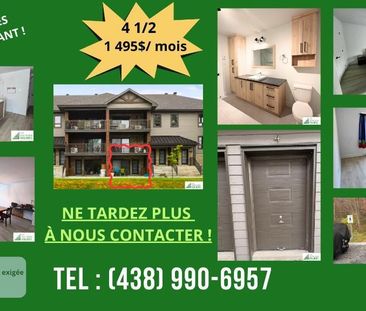 4 1/2 À Louer IMMÉDIATEMENT ! - Photo 1