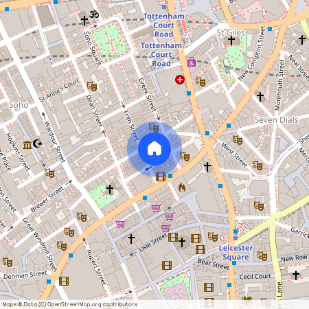 Romilly Street, 11 Slingsby Place, W1D, London