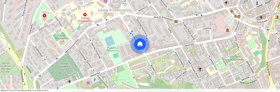 ul. Browarna, Górne Przedmieście, Bielsko-Biała, śląskie