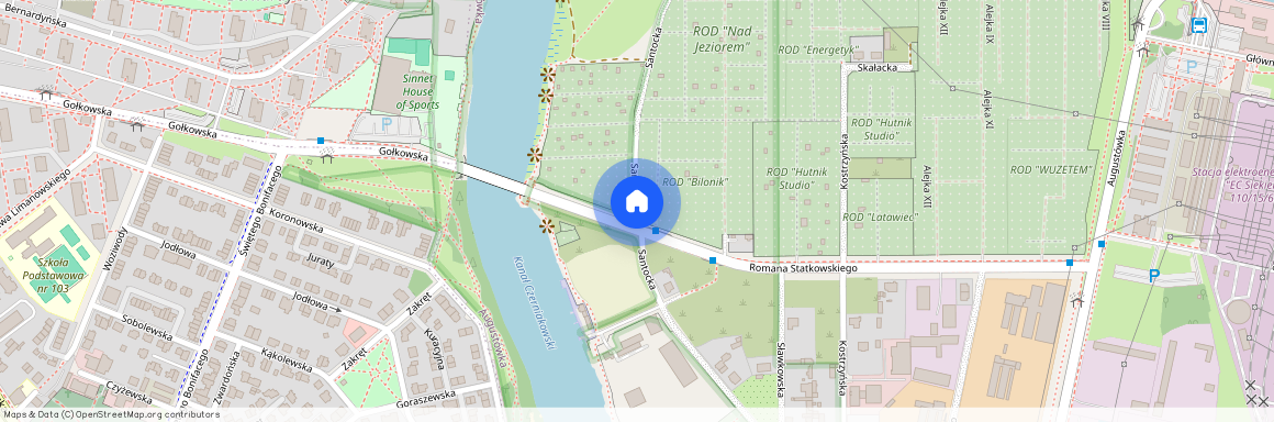 ul. Santocka, Augustówka, Mokotów, Warszawa, mazowieckie