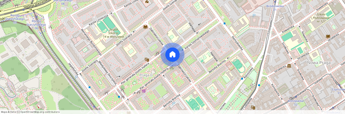 ul. Dąbrowszczaków, Nowa Praga, Praga-Północ, Warszawa, mazowieckie