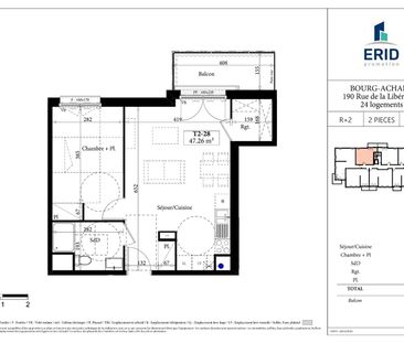 Location Appartement 2 pièces 47m² BOURG ACHARD 27310 - Photo 2
