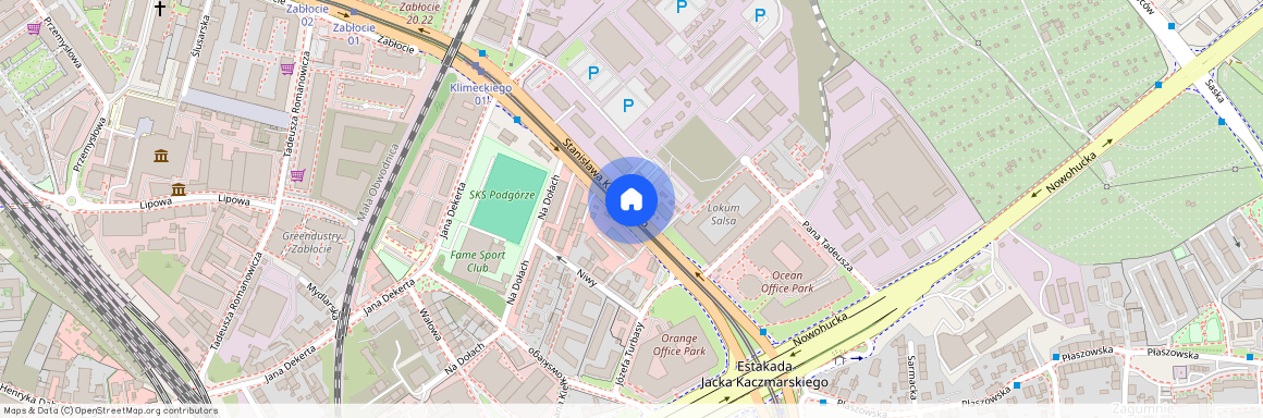 ul. Stanisława Klimeckiego, Zabłocie, Podgórze, Kraków, małopolskie