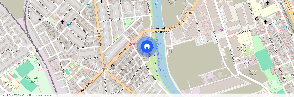 Taff Embankment, Grangetown, Cardiff, Cardiff, Grangetown