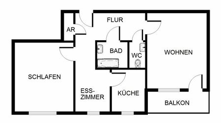 Hier findet jeder seinen Platz: weitläufige 3,5-Zi.-Wohnung (WBS) - Foto 4