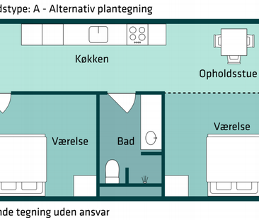 Stilren 3-værelses lejlighed - Foto 5