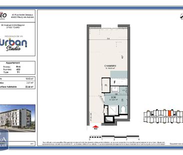 Location Appartement 1 pièce 22m² TOURS 37100 - Photo 6