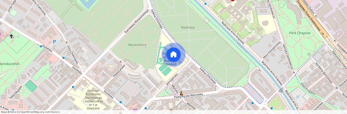 ul. Jasnogórska, Wojska Polskiego, Gliwice, śląskie