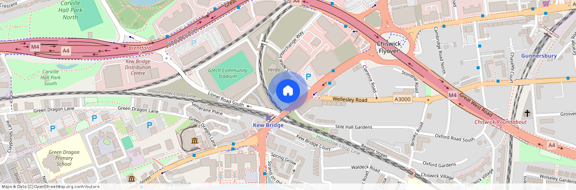 M-25, Kew Curve, Capital Interchange Way, Brentford, TW8
