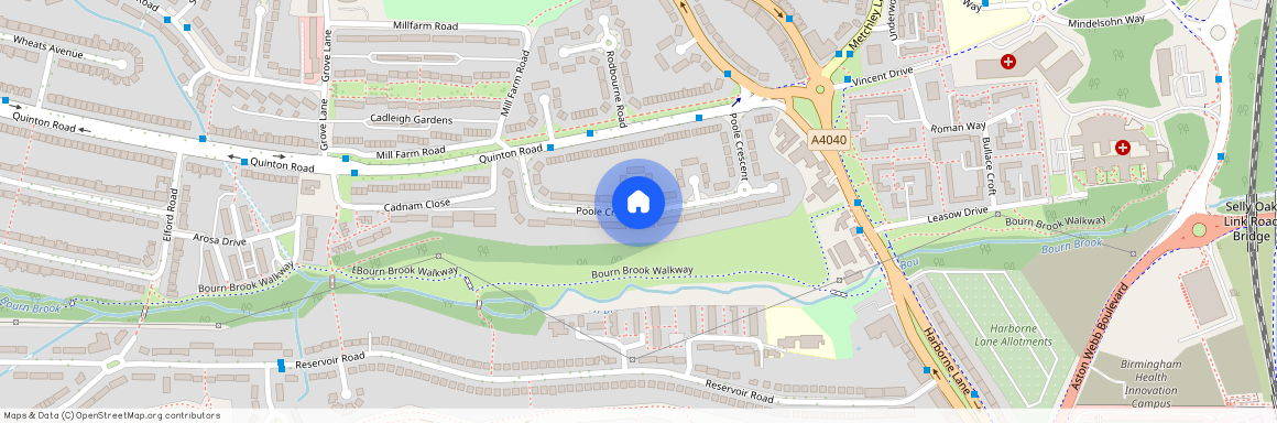 Poole Crescent, Harborne, Birmingham B17