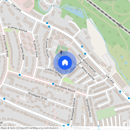 Lickless Terrace, Horsforth, Leeds, West Yorkshire, UK, LS18