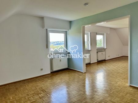 Lichtdurchflutete 3,5-Zi-Dachgeschosswohnung mit Panoramablick auf der Bellevue - Foto 4