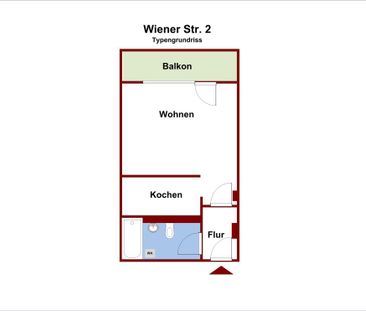 Single-Wohnung mit Balkon - Photo 1