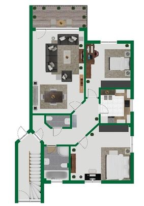 Moderne Maisonette-Wohnung in idyllischer Ortsrandlage von Oberpleis - Photo 1