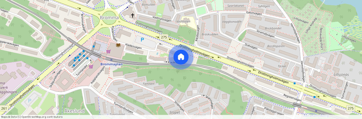 Klädesvägen, Bromma