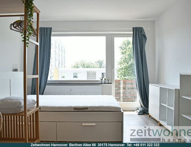 Langenhagen, neuwertig möbliertes Apartment mit Balkon, perfekte Pendler Wohnung - Foto 1