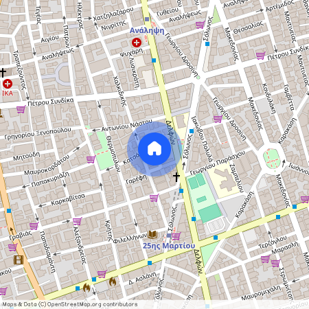 Χαλκιδικής, 79, Δημοτική Ενότητα Θεσαλονίκης, 54643, Ελλάδα (54643), Μαρτίου (Βούλγαρη - Ντεπώ - Μαρτίου)