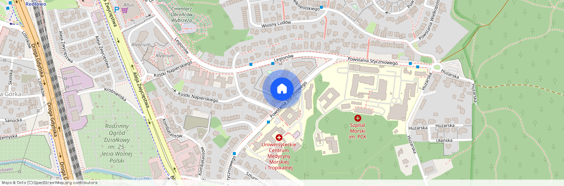 ul. Powstania Styczniowego 22, Redłowo, Gdynia, pomorskie