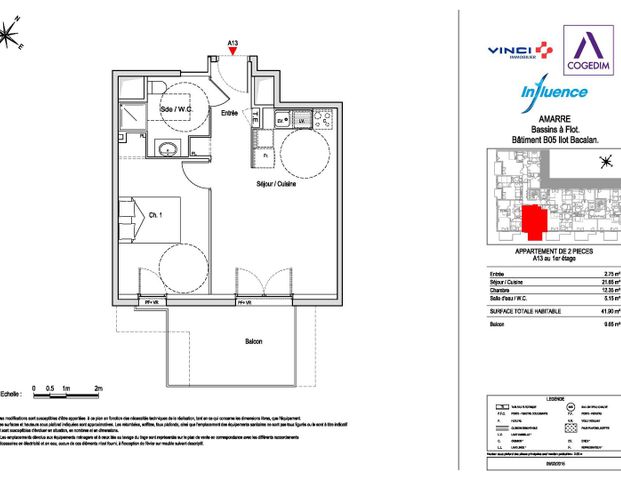 location Appartement F2 DE 42m² À BORDEAUX - Photo 1