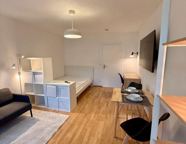 Möbl., zentrale, 1-Zi. Apart. mit Balkon, EBK und neue Möbel - Foto 1