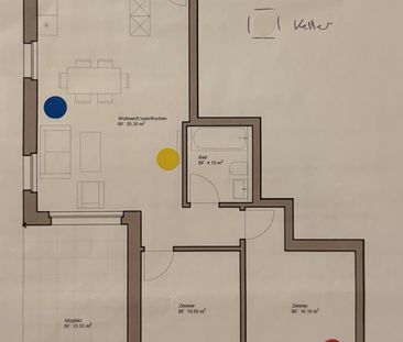 3.5 Zimmer, 66 m², EG - Foto 3