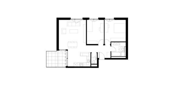 3.5 Zimmer, 75 m², 2. Stock - Photo 2