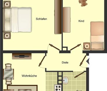 2-Zimmer-Wohnung in Rheine Rheine - Photo 1