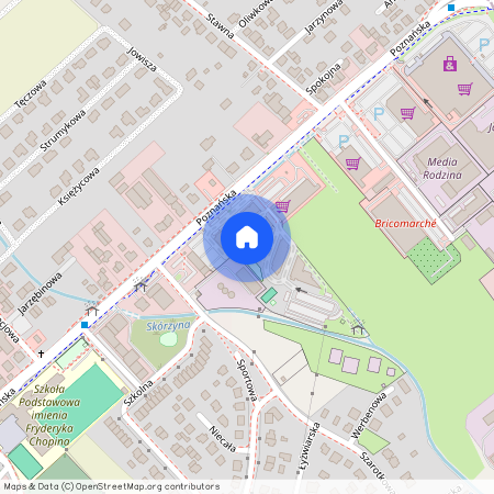 ul. Poznańska, Skórzewo, Dopiewo, poznański, wielkopolskie